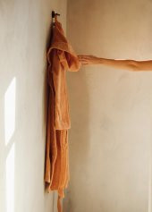 The Mia Fine Cotton TerraCotta Bornoz Small Medium - 1