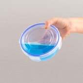 Plastik Saklama Kabı Silikon Contalı Yuvarlak 2100 ml - 2