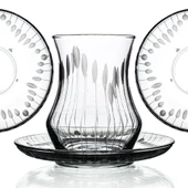 Decocia Afro 6 Kişilik 12 Parça Çay Seti 170cc Vega Desenli thumbnail 1