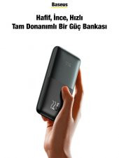Baseus Dijital Göstergeli 22.5W 10000mAh PowerBank, Akım Korumalı Pro Model 2x USB, 1x PD Type C - 2