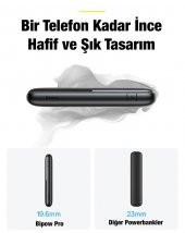 Baseus Dijital Göstergeli 22.5W 10000mAh PowerBank, Akım Korumalı Pro Model 2x USB, 1x PD Type C - 3
