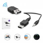 USB DONGLE BLUETOOTH 5.0 TRANSMITTER RECEIVER VERİCİ ALICI KABLOSUZ 2 IN 1 PIXLINK BT-600 - 1
