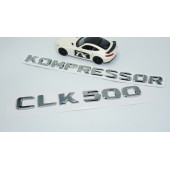 DK Tuning CLK500 Kompressor Bagaj Krom ABS Yazı Logo Benz İle Uyumlu - 2
