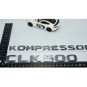 DK Tuning CLK500 Kompressor Bagaj Krom ABS Yazı Logo Benz İle Uyumlu - 4