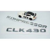 DK Tuning CLK430 Kompressor Bagaj Krom ABS Yazı Logo Benz İle Uyumlu - 2