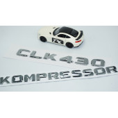 DK Tuning CLK430 Kompressor Bagaj Krom ABS Yazı Logo Benz İle Uyumlu - 3