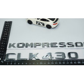 DK Tuning CLK430 Kompressor Bagaj Krom ABS Yazı Logo Benz İle Uyumlu - 4