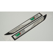 Skoda VRS Scala Yan Aynalar Ve Çamurluk Yanı Damla Desen Bıçak Logo Arma Seti thumbnail 3