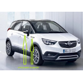 Opel OPC Crosslandx Yan Aynalar Ve Çamurluk Yanı Damla Desen Bıçak Logo Arma Seti - 5