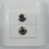 İkili 6.3 mm Dişi Sıva Altı Duvar Prizi - 1