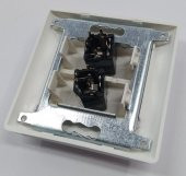 İkili 6.3 mm Dişi Sıva Altı Duvar Prizi - 2