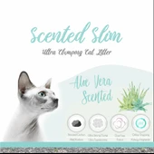 Natura Scented Slim İnce Taneli Aloe Vera Kokulu Kedi Kumu 10 Lt thumbnail 3