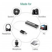 7.1 Type C Usb Harici Ses Kartı 3.5mm Çevirici - 4
