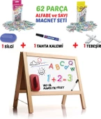 Diy-Toy Masaüstü Manyetik Yazı Tahtası 62 Parça Magnetli  2243 - 1