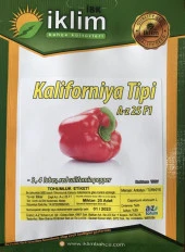 A-Z TOHUM BİBER TOHUMU A-Z 25 F1 KALİFORNİA TİPİ BİBER - 20 ADET TOHUMLUK - 1