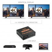 2 Port Uhd 4k Hdmi Switch Ekran Monitör Splitter Çoklayıcı Çoğaltıcı - 4