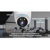 1080P HD  IP kamera AI yüz hareket algılama WIFI güvenlik kamerası  Video gözetim Onvif iki yönlü ses - 4