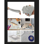 SİLİKON HAMUR AÇMA MATI 45X60 GRİ - 4