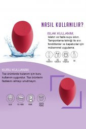 4lü Armut Sünger Seti Makyaj Süngeri Fondöten Süngeri - 6