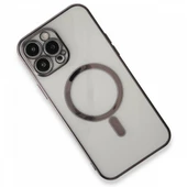 iPhone 12 Pro Max Kılıf Magsafe Özellikli Lazer Silikon Kapak - 12