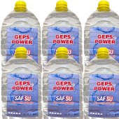 GEPSPOWER Distile Saf Su 6 x 5 L (30 Litre)  - Ütü, Akü, Antifriz Suyu - 1