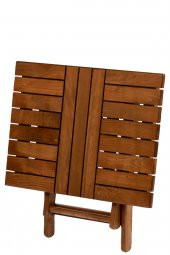 Atina 50x80 Katlanır Ahşap Bahçe Balkon Sehpası - 2