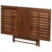 London Atina Katlanır Ahşap Bahçe Balkon Takımı -80x160 Masa + 4 Sandalye Set - 4