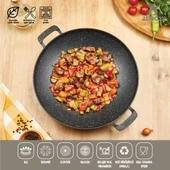 Amboss Violet Döküm Saç Kavurma & Gözleme Tavası - 1