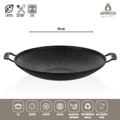 Amboss Violet Döküm Saç Kavurma & Gözleme Tavası - 2