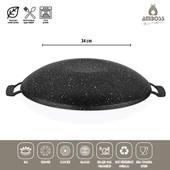 Amboss Violet Döküm Saç Kavurma & Gözleme Tavası - 3