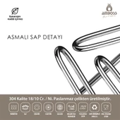 Amboss Saphire Paslanmaz Çelik Cam Kapaklı Tava 22 cm - 5