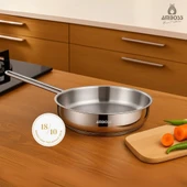 Amboss Saphire Paslanmaz Çelik 24 cm Kapaksız Çelik Tava - 2