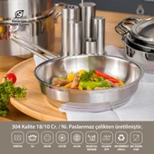 Amboss Saphire Paslanmaz Çelik Tava 24 cm - 1
