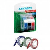 Dymo Junior / Omega 9Mm X 3M Renkli 3Lü Blister - 1