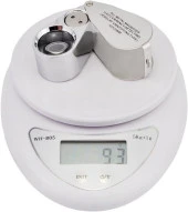 Generic 40X 25mm All Metal Magnifier Jeweller LED UV Lens Jewelery Loupe Magnifier - 3