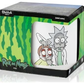 Mabbels Kupa Rick And Morty Mug Dış Beyaz İç Mavi Mug Kupa Bardağı - 3
