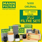 Vw Passat 2.0 Tdi Mann-Filter Filtre Bakım Seti 2011-2014 3Lü 553115381 - 1