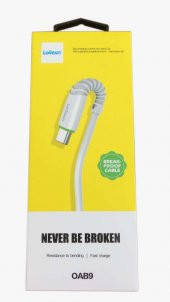 Lovesn OAB9 Kırılmaya Dayanıklı TYPE-C Hızlı Şarj Kablosu 1 metre - 2