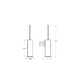 Vitra Origin Tuvalet Fırçalığı Duvardan Bakır A4489426 thumbnail 3