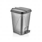 Merdem Kare Pedallı Çöp Kovası No:2 10Lt MRD122 - 1