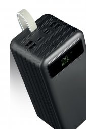 Powerway 80.000 Mah Kablolu Dijital Göstergeli Gerçek 80.000 Mah Garantili Işıklı Kamp Tx80 Siyah Powerbank - 2