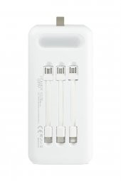 Powerway 80.000 Mah Kablolu Dijital Göstergeli Gerçek 80.000 Mah Garantili Işıklı Kamp TX80 Beyaz Powerbank - 2