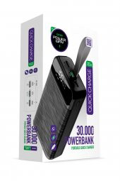 Powerway Pd 22.5W 30.000 Mah 3.0 Hızlı Şarj (Gerçek 30.000 Mah Garantili) Qc30 Powerbank Siyah - 1