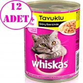 Whiskas Gravy Soslu Tavuk Etli Kedi Konservesi 400gr x 12 Adet - 2