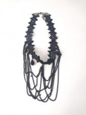 Kolye Gerdanlık Kadın Choker Bohem Kolyeler El Yapımı Uzun Püskül Boncuklar Bayan Kolye Takı Tasma - 3