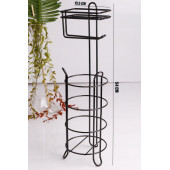 YUVARLAK BEYAZ STANDLI YEDEKLİ ÇOK AMAÇLI WC KAĞITLIK -BEYAZ - 4