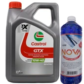 Castrol GTX 10W-40 A3/B4 Sentetik Motor Yağı 4 Litre + Cam Suyu 1 L thumbnail 1
