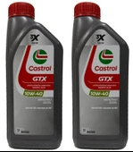 CASTROL GTX 10W-40 A3/B4 Yarı Sentetik Motor Yağı 2 x 1 Litre thumbnail 1