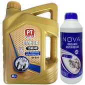 Petro Time 15W-40 Motor Yağı 4 Litre + Yeşil Antifriz 1,5 L - 1