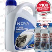 Nova ULTRA -40 Derece 3 Litre Yeşil Antifriz + 3Lt Saf Su - 1